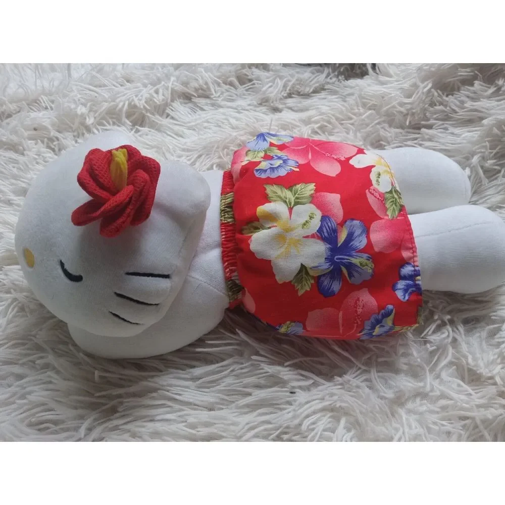 Rare Cute Hello Kitty Plush Pillow Hawaii Sleeping Laying‎ Down 13